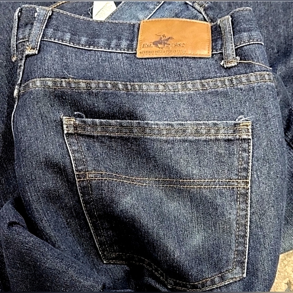 Men's dark blue Beverly Hills Polo Club Jeans. Excellent condition. 38/32 - Picture 5 of 7